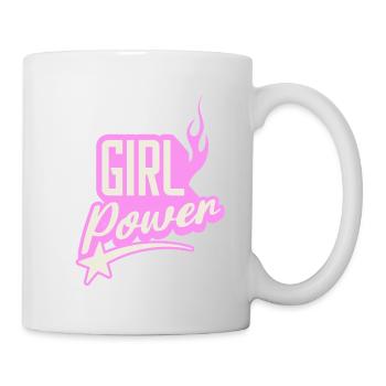 Girl Power sugar pink Flaming Graphic Design - Mug - white - Right
