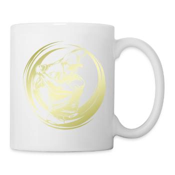 Tennis Spieler Silhouette - Tasse - Weiß - Rechts