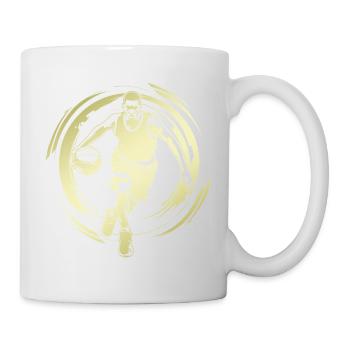 Basketteur Basketteur Basketteur Silhouette - Mug blanc - blanc - Droite