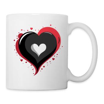 HEART_LOVE - Tasse - Weiß - Rechts