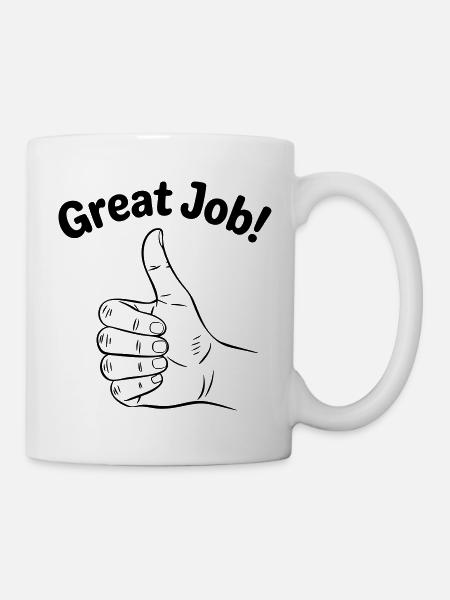Great Job Thumbs Up - Mug - white