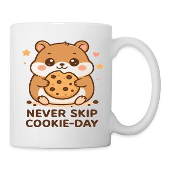 Hamster heureux des biscuits - Mug blanc - blanc - Droite
