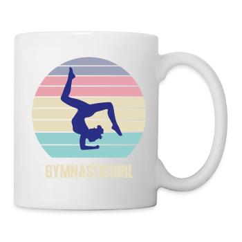 Turnerin Gymnastik Handstand Turnen Akrobatik - Tasse - Weiß - Rechts