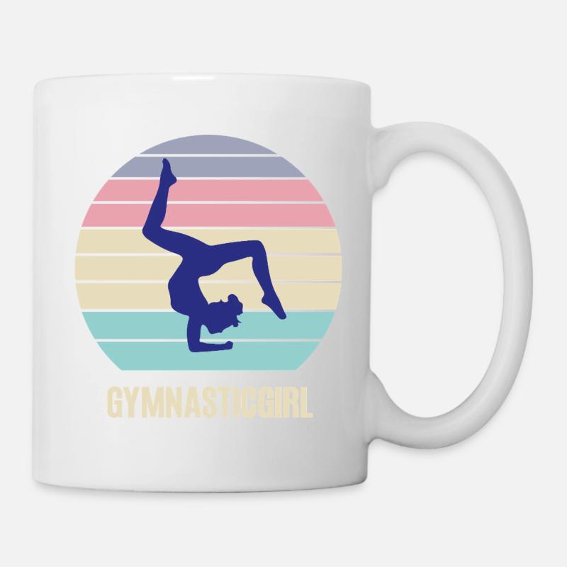 Gymnast Gymnastics Handstand Gymnastics Acrobatics - Mug - white