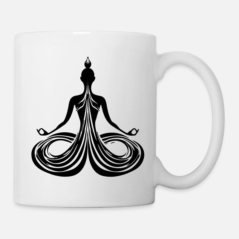 Meditation Energy Flow - Mug - white