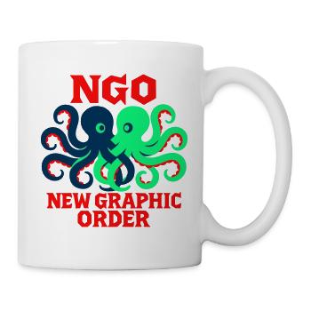 Nouvel ordre graphique Octopus - Mug blanc - blanc - Droite