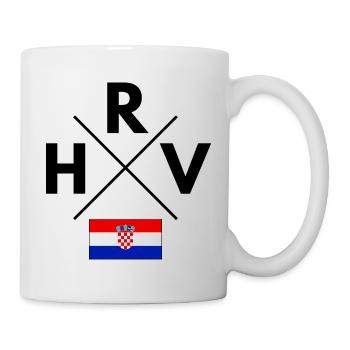 Drapeau croate - Mug blanc - blanc - Droite