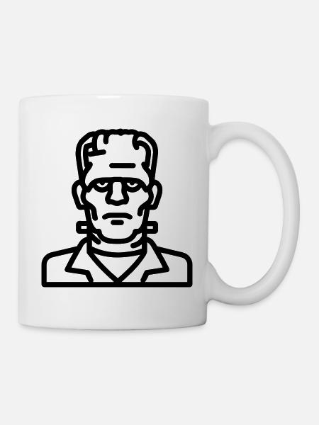 Halloween-Monster - Tasse - Weiß