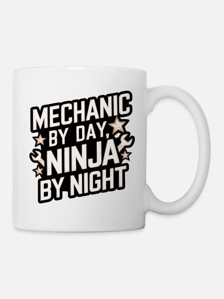Mechanic by Day Ninja by Night - Mug - white