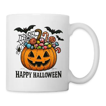 Halloween Citrouille Candy Chemise Enfant - Mug blanc - blanc - Droite