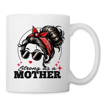 Retro bandana and stylish glasses - Mug - white - Right