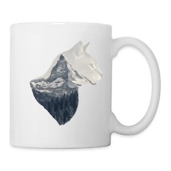 Matterhorn Cat Double Exposure - Mug - white - Right