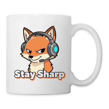 StaySharp Fuchs Headset - Tasse - Weiß - Rechts