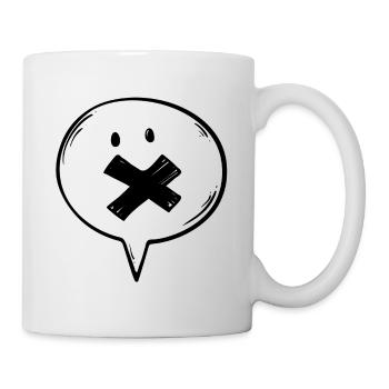 Speech Bubble Mute - Mug - white - Right