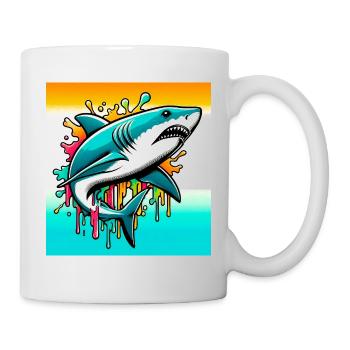 Hai - Tasse - Weiß - Rechts