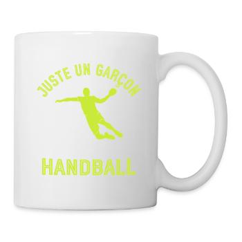 Nur ein Junge, der Handball liebt - Tasse - Weiß - Rechts