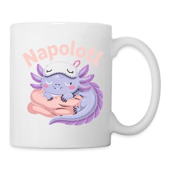 Napolotl Schlafender Axolotl Kawaii - Tasse - Weiß - Rechts