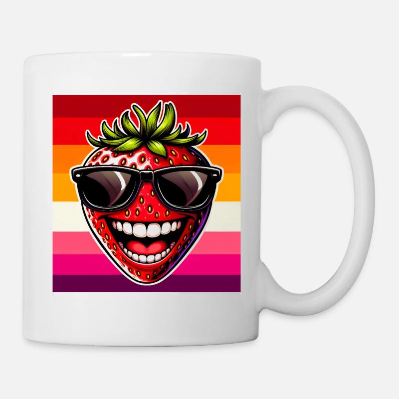Fraise Fraises - Mug blanc - blanc