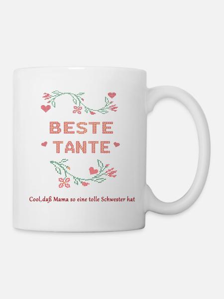 Beste Tante - Tasse - Weiß