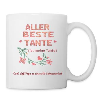 Tous Meilleure Tante - Mug blanc - blanc - Droite