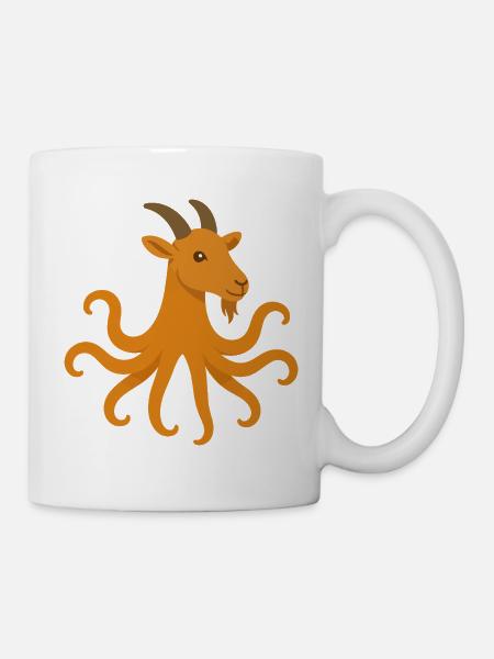 The octopus or goat octopus - Mug - white