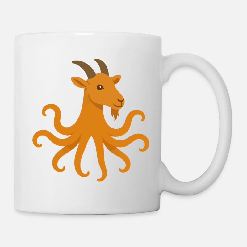 The octopus or goat octopus - Mug - white