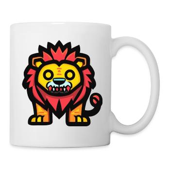 Lion Halloween Zombie - Mug - white - Right