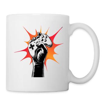 Gamer Power Controller Motiv - Mug - white - Right
