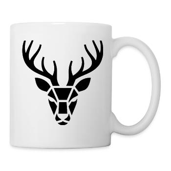 Chasse au cerf - Logo du chasseur cool - Mug blanc - blanc - Droite