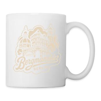 Bergmannkiez Berlin Architektur Vintage - Tasse - Weiß - Rechts