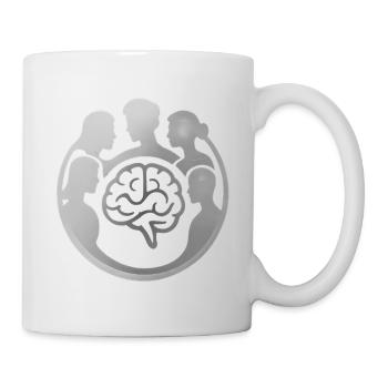 Cerveau dans le cercle des têtes - Mug blanc - blanc - Droite