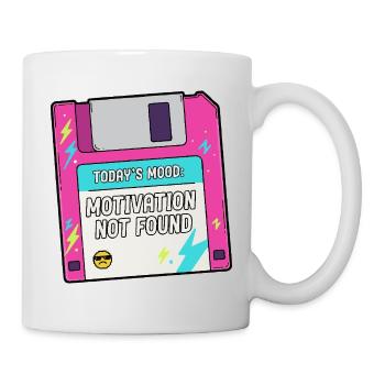 Auf der Diskette fehlt die Motivation - Tasse - Weiß - Rechts