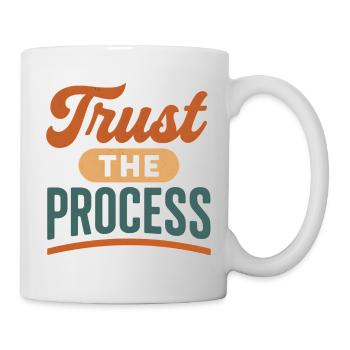 Trust the Process Retro Print - Tasse - Weiß - Rechts