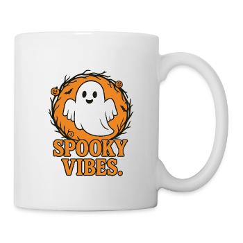 Spooky Vibes Halloween Geist - Tasse - Weiß - Rechts