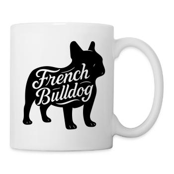 French bulldog frenchi Bully Bulldogge hundeshirt - Tasse - Weiß - Rechts