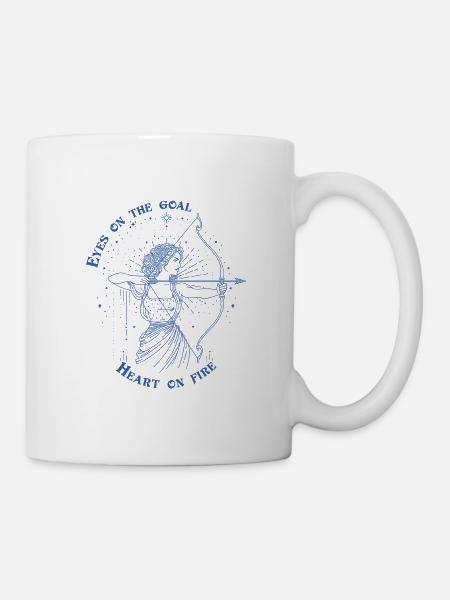 Sagittarius Zodiac Archer Star Sign Gift - Mug - white