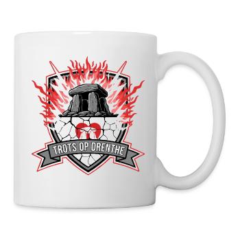 Stolz auf die Flammen des Drenthe-Emblems - Tasse - Weiß - Rechts