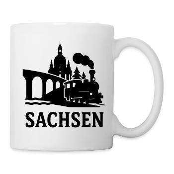 sachsen dresden erzgebirge bundesland - Tasse - Weiß - Rechts