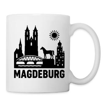 Magdeburg Silhouette - Mug - white - Right