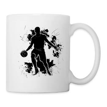 Basketballspieler Skizze - Tasse - Weiß - Rechts