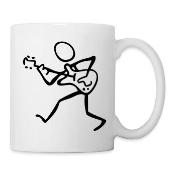 guitariste - Mug blanc - blanc - Droite