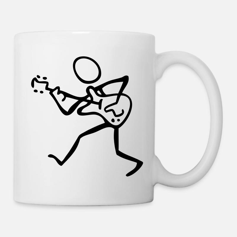 guitariste - Mug blanc - blanc