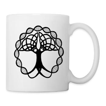 Seltsamer schwarzer Baum - Tasse - Weiß - Rechts