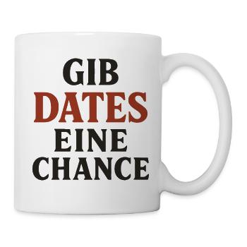 Donnez une chance aux rendez-vous - Mug blanc - blanc - Droite