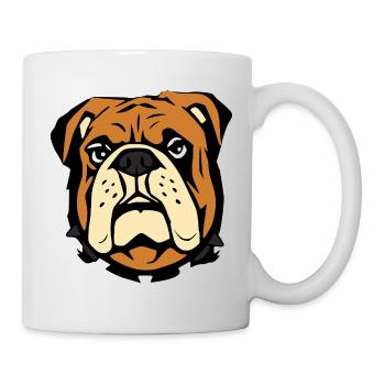 personnalisé bouledogues cadeau t-shirt chiens - Mug blanc - blanc - Droite