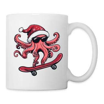 Octopus Christmas Funny - Mug - white - Right