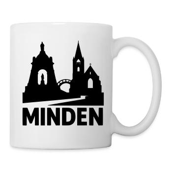 minden westfalen silhouette - Tasse - Weiß - Rechts