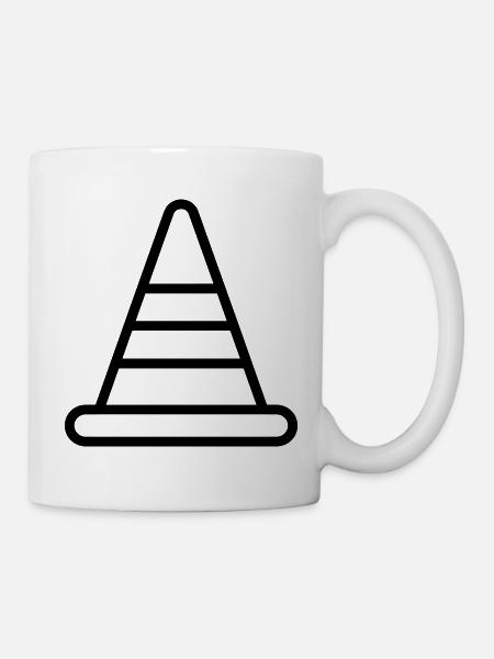 Kegel - Tasse - Weiß