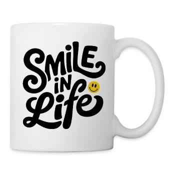Smile In Life - Tasse - Weiß - Rechts
