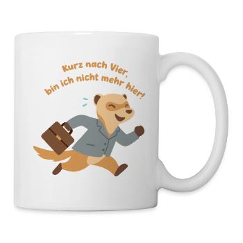 Four o'clock closing time Ferret, finally closing time - Mug - white - Right